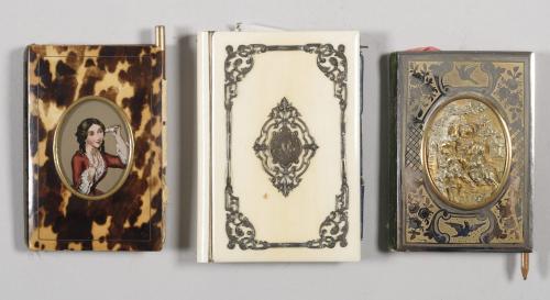 TRES CARNETS DE BAILE, SIGLO XIX