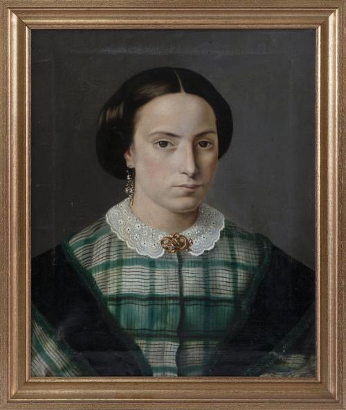 RETRATO DE DAMA CON BROCHE