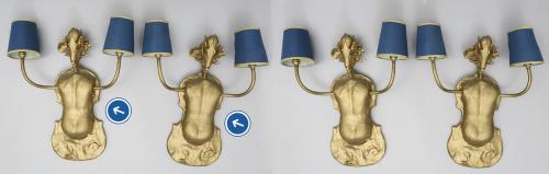 Pareja de apliques 'Le Violin'