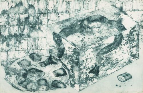 Anguila en bloque de hielo. 1986