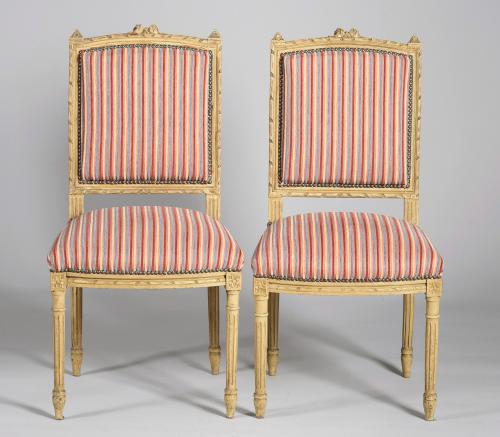 PAREJA DE SILLAS ESTILO LUIS XVI