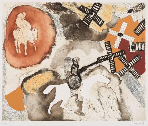 Don Quijote contra los molinos