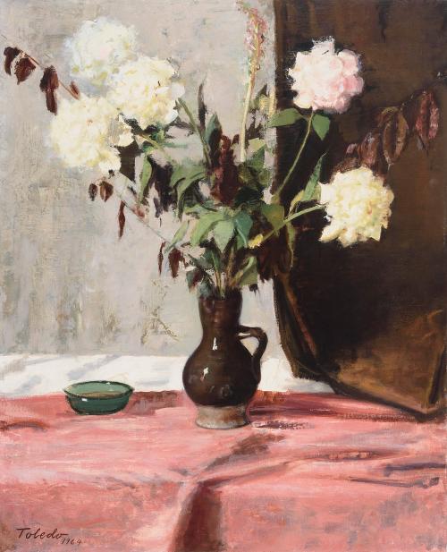 Jarrón con flores