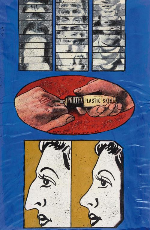 Plastic skin -plastic face series after Warhol