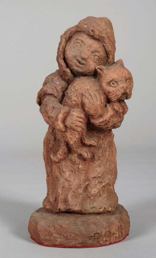 Mujer con gato