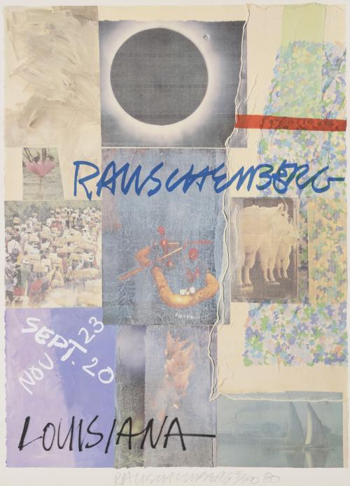 CARTEL LOUISIANA. ROBERT RAUSCHENBERG