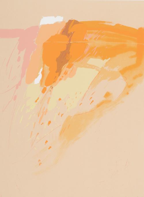 Abstracto en rosas y naranjas 
