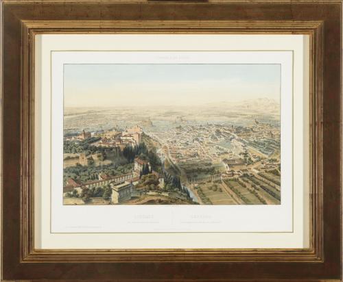 Granada, Vista panorámica tomada desde El Generalife.  Pert