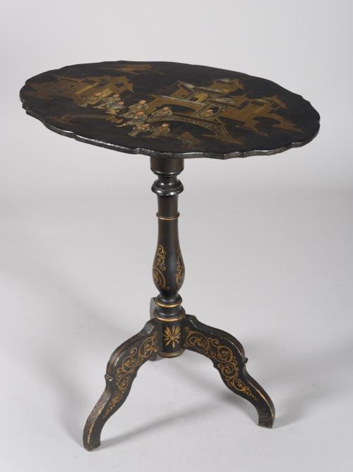 MESA TIL TOP  AUXILIAR INGLESA, SIGLO XIX