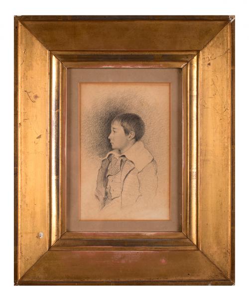 Retrato de niño de perfil