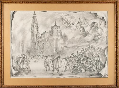 El Greco pintando en Toledo