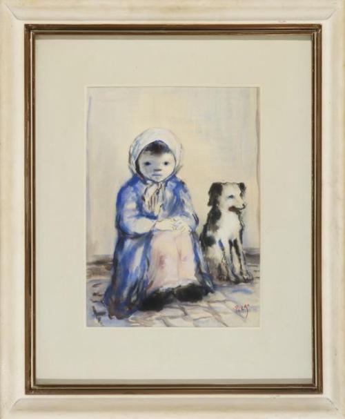 Niña y perro