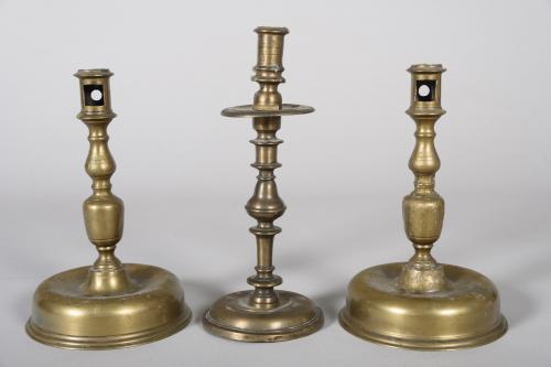 TRES CANDELEROS, ESPAÑOLES,  SIGLO XVII