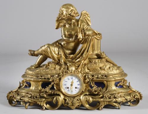 RELOJ DE SOBREMESA, NAPOLEÓN III, HACIA 1870-80