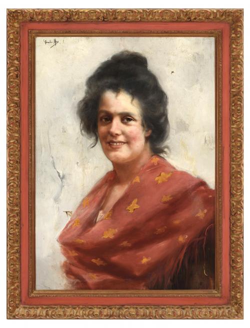 RETRATO DE DAMA CON MANTÓN