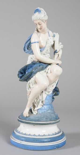 ALEGORÍA DEL VERANO EN PORCELANA DE SAJONIA 