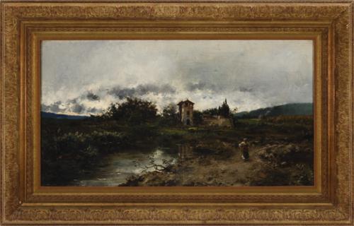 Paisaje de la campiña romana