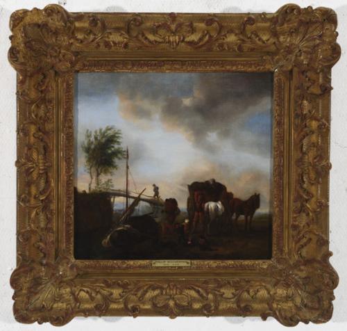 Paisaje con personajes 