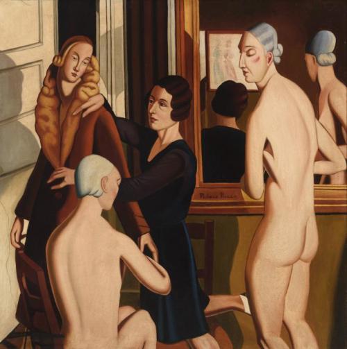 Mujeres en un interior