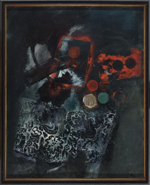 Nappe et points de couleur.1968