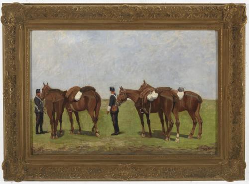 Militares a caballo