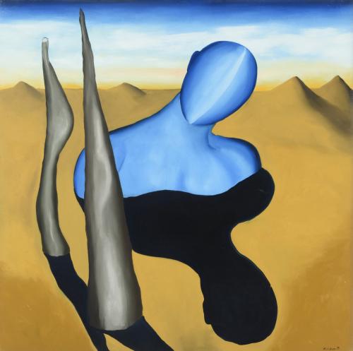 Hombre azul 