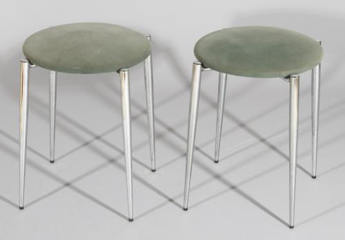 PAREJA DE BANQUETAS DISEÑO AÑOS 70
