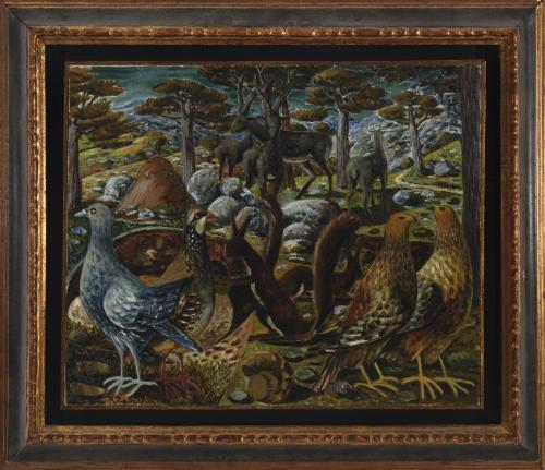 Paisaje con animales, 1948