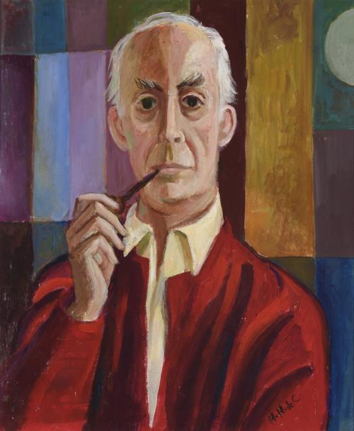 Hombre con pipa  (Autorretrato)