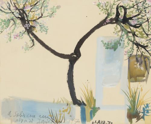 Terraza y árbol, 1971