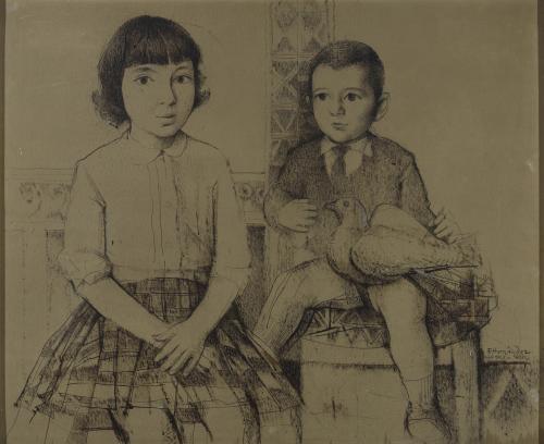  Retrato de María Dolores y Miguel, 1965