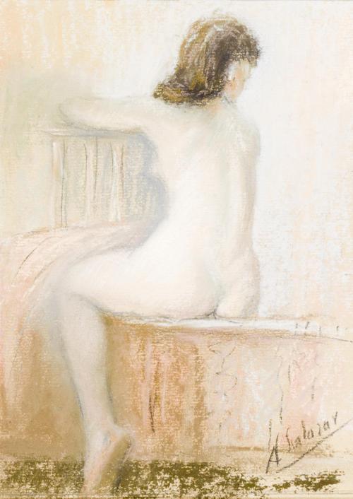 DESNUDO DE ESPALDAS