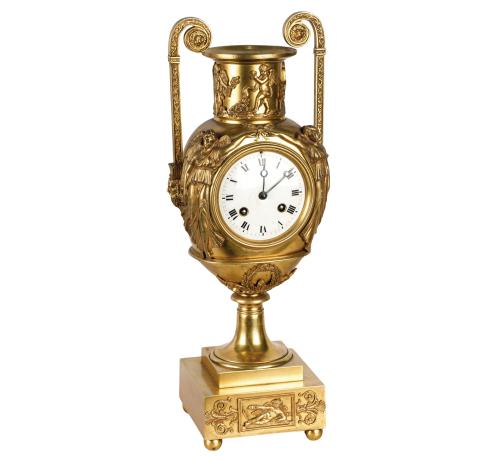 RELOJ L.P JAPY & CIE 1878, ESTILO IMPERIO, EN BRONCE