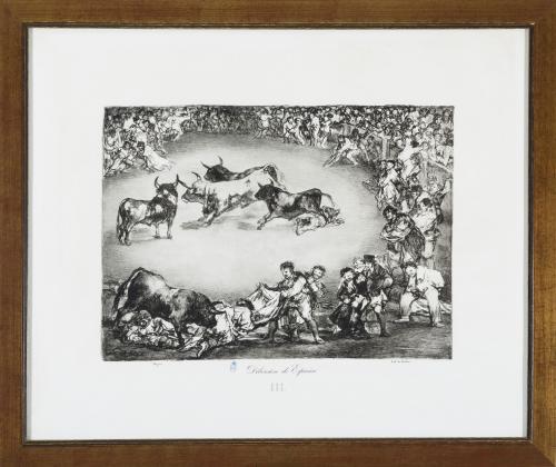 CONJUNTO DE LITOGRAFÍAS DE LOS TOROS DE BURDEOS DE FRANCISC