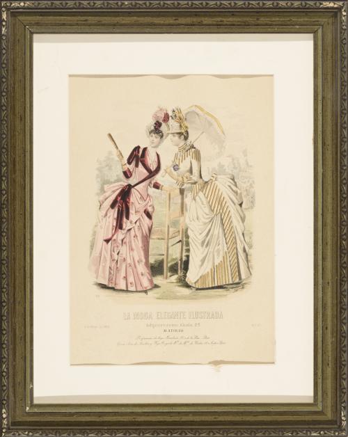 CUATRO IMPRESIONES A COLOR DE "LA MODA ELEGANTE ILUSTRADA"
