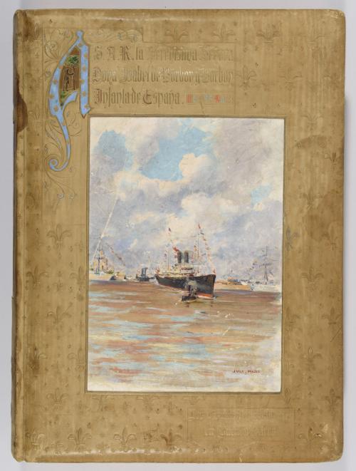 LIBRO QUE CONMEMORA LA VISITA DE LA INFANTA ISABEL DE BORBÓ