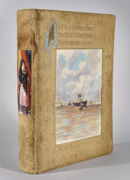 LIBRO QUE CONMEMORA LA VISITA DE LA INFANTA ISABEL DE BORBÓ
