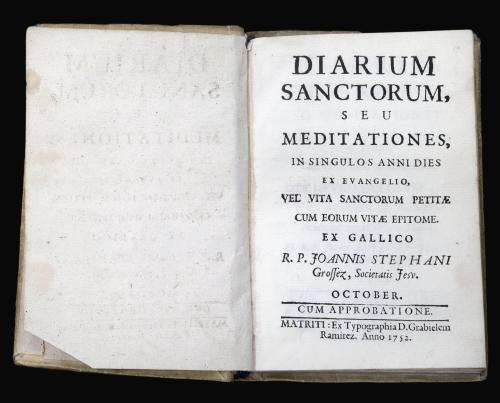 DIARIO DE SANTOS, O MEDITACIONES PARA CADA UNO DE LOS DÍAS