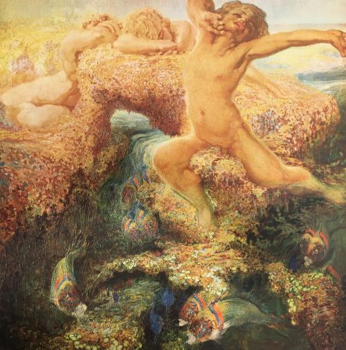 OCHO LÁMINAS DE LA SERIE " POEMA DEL MAR"