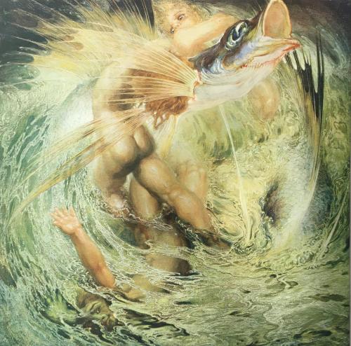 OCHO LÁMINAS DE LA SERIE " POEMA DEL MAR"
