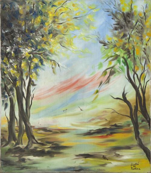 Paisaje con árboles