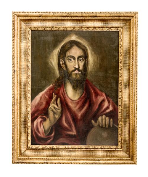 EL SALVADOR, COPIA DEL ORIGINAL DEL GRECO (Creta, 1541-1614