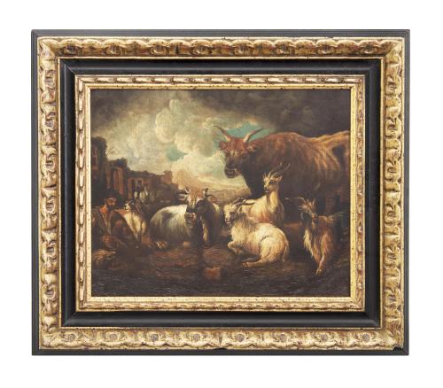 ANIMALES CON SU PASTOR, COPIA DEL ORIGINAL DE ROSA DE TÍVOL