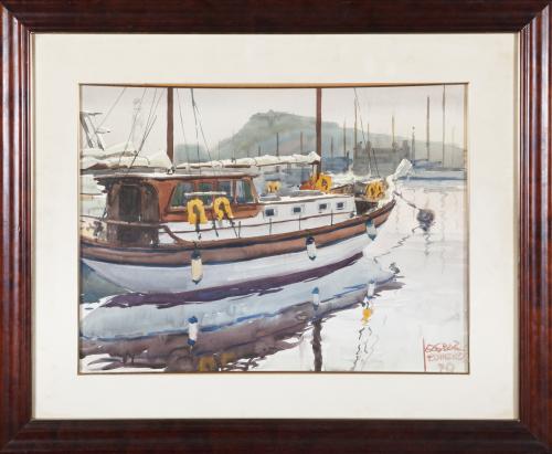 BARCO EN UN PUERTO, 1970