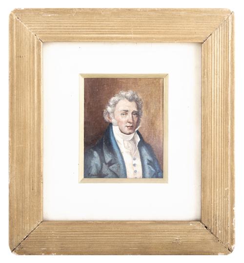 RETRATO EN MINIATURA DE GUILLAUME GUILLON-LETHIERE