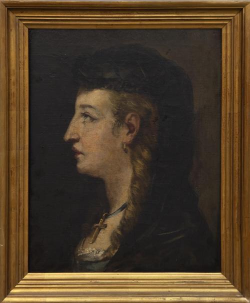 RETRATO DE DAMA DE PERFIL, 1872
