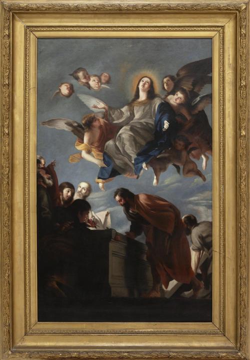 LA ASUNCIÓN DE LA VIRGEN, SIGLO XIX. COPIA DEL ORIGINAL DE 