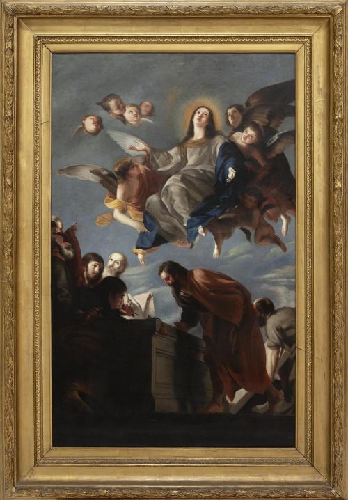 LA ASUNCIÓN DE LA VIRGEN, S.XIX. COPIA DE LA OBRA ORIGINAL