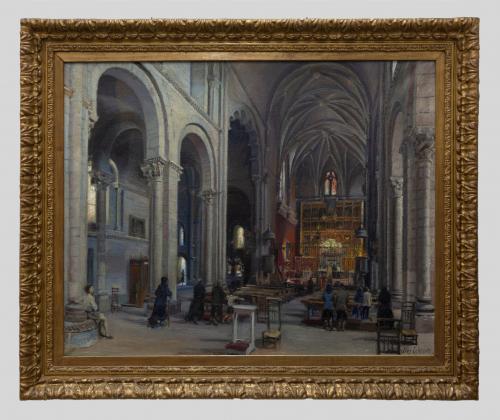 INTERIOR DE LA COLEGIATA DE SAN ISIDORO, LEÓN, 1948