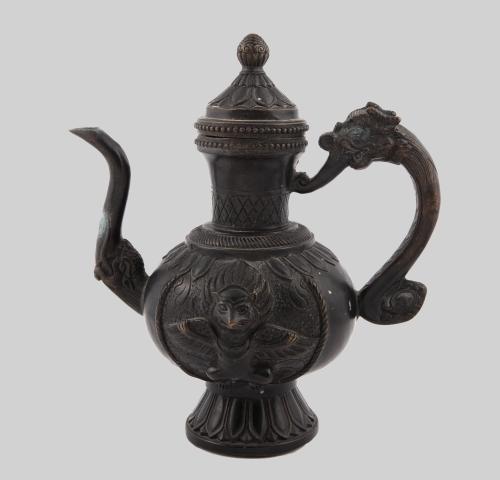TETERA DE BRONCE, PERÍODO DE LA DINASTÍA MING, CHINA